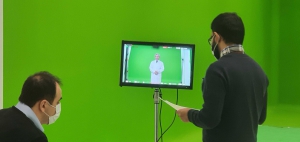 استودیو کروماکی فیلمبرداری و ساخت فیلم آموزشی استودیو با رنگ کروماکی سبز